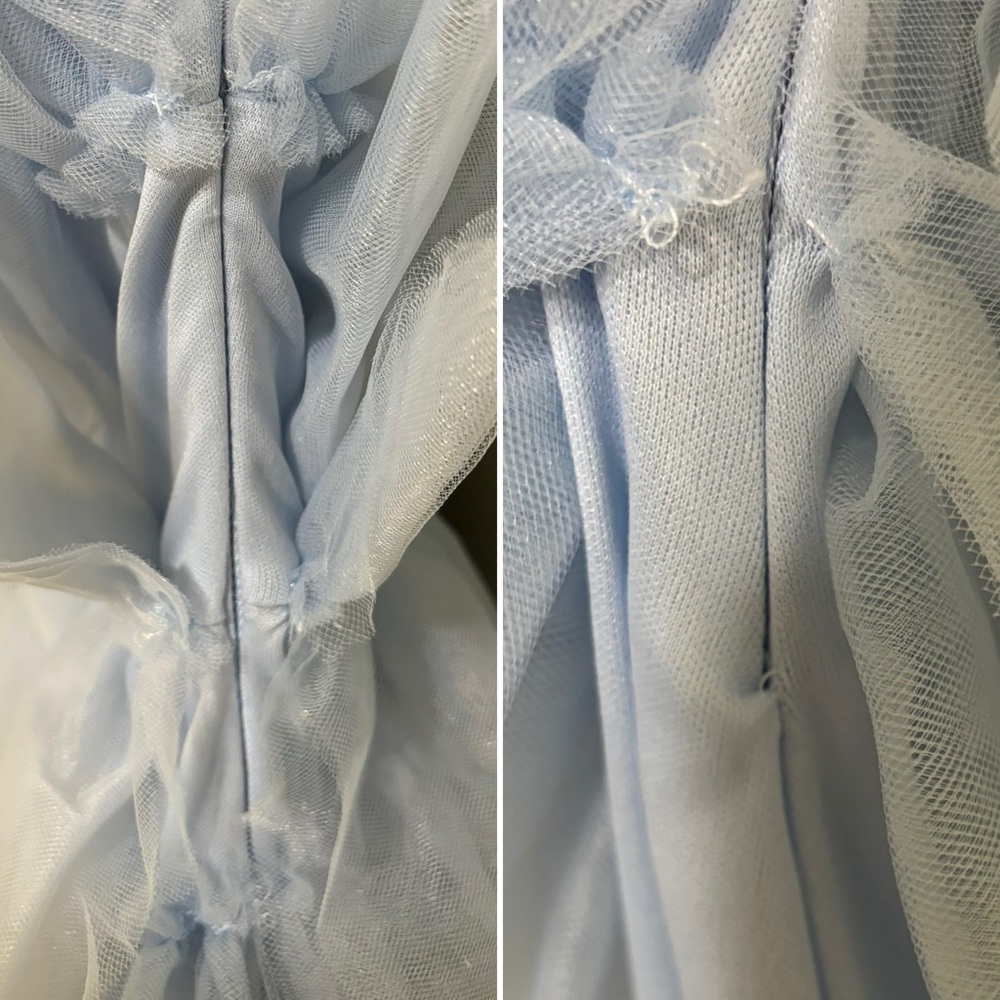 SOLD Francesca’s Suzie tulle tiered dress, light blue - Picture 14 of 16